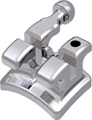 topic, nickle-free metal bracket with hook, tooth 24-25, -7° torque, 0° angulation, Roth 22