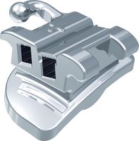 Ortho-Cast M-Series, convertible buccal tube DB, double rectangular, tooth 16, -14° torque, +14° offset, Roth 22
