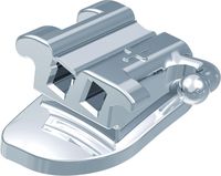 Ortho-Cast M-Series, convertible buccal tube, double rectangular, tooth 26-27, -14° torque, +14° offset, Roth 22