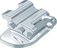 Ortho-Cast M-Series, convertible buccal tube DB, double rectangular, tooth 46, -30° torque, +4° offset, Roth 22