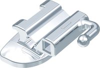Ortho-Cast M-Series, convertible buccal tube, double rectangular, tooth 47-46, -30° torque, +4° offset, Roth 22