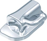 Ortho-Cast M-Series, buccal tube DB, single rectangular, tooth 36, 0° torque, 0° offset, Standard Edgewise 22