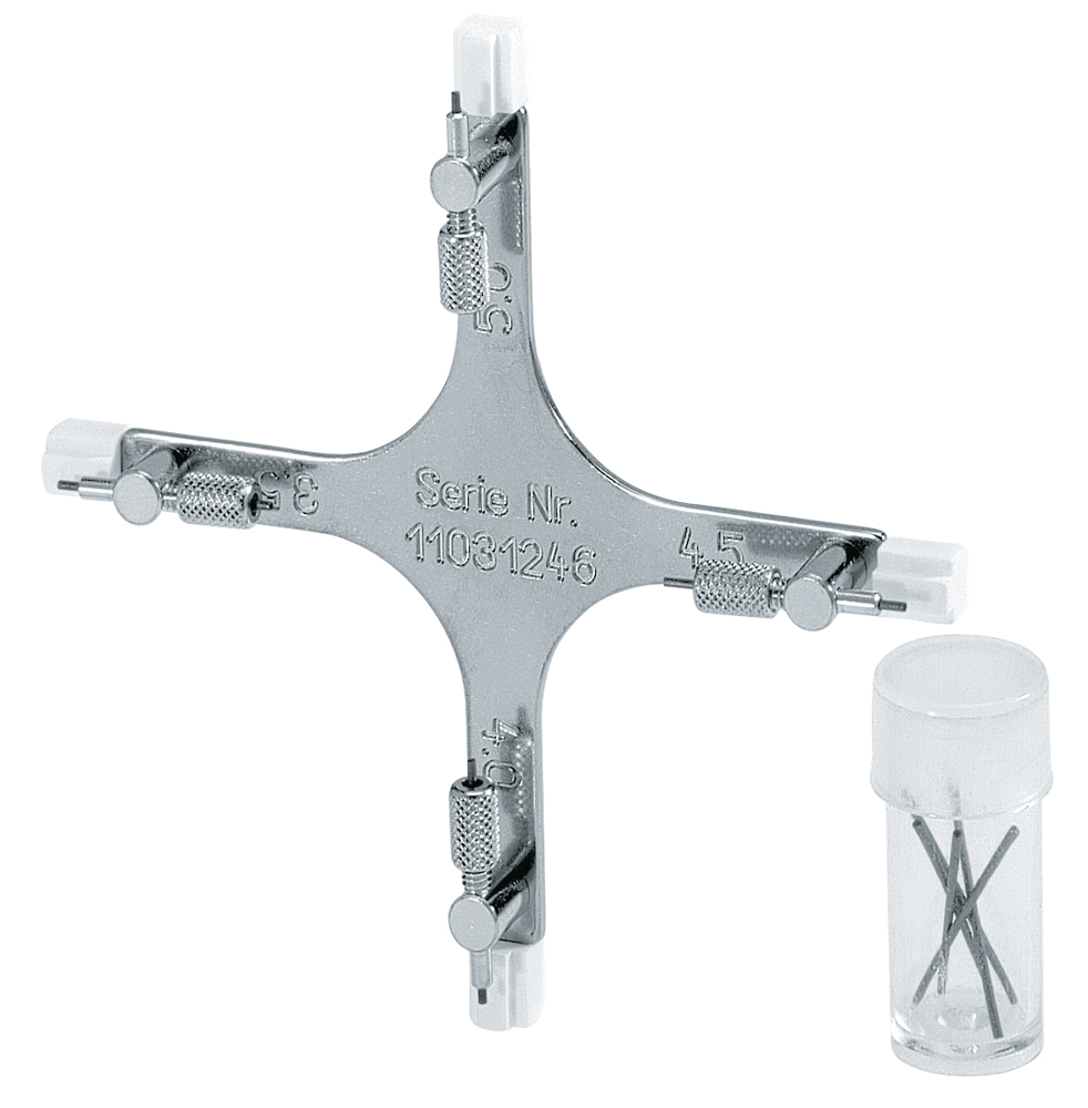 Bracket positioning gauge, with pencils DENTAURUM USA